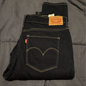 Levi's women’s high rise super skinny dark Denim Jeans